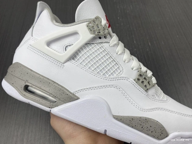 Chep Onekick (2021) Oreo CT8527-100 Retro Jordan 4 White 0604